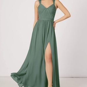 Azazie Bridesmaid Dress - Evie in Eucalyptus